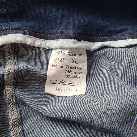 Women's Retro Exposure Button-Fly A-Line Maxi Denim Skirt - Picture 4 of 4